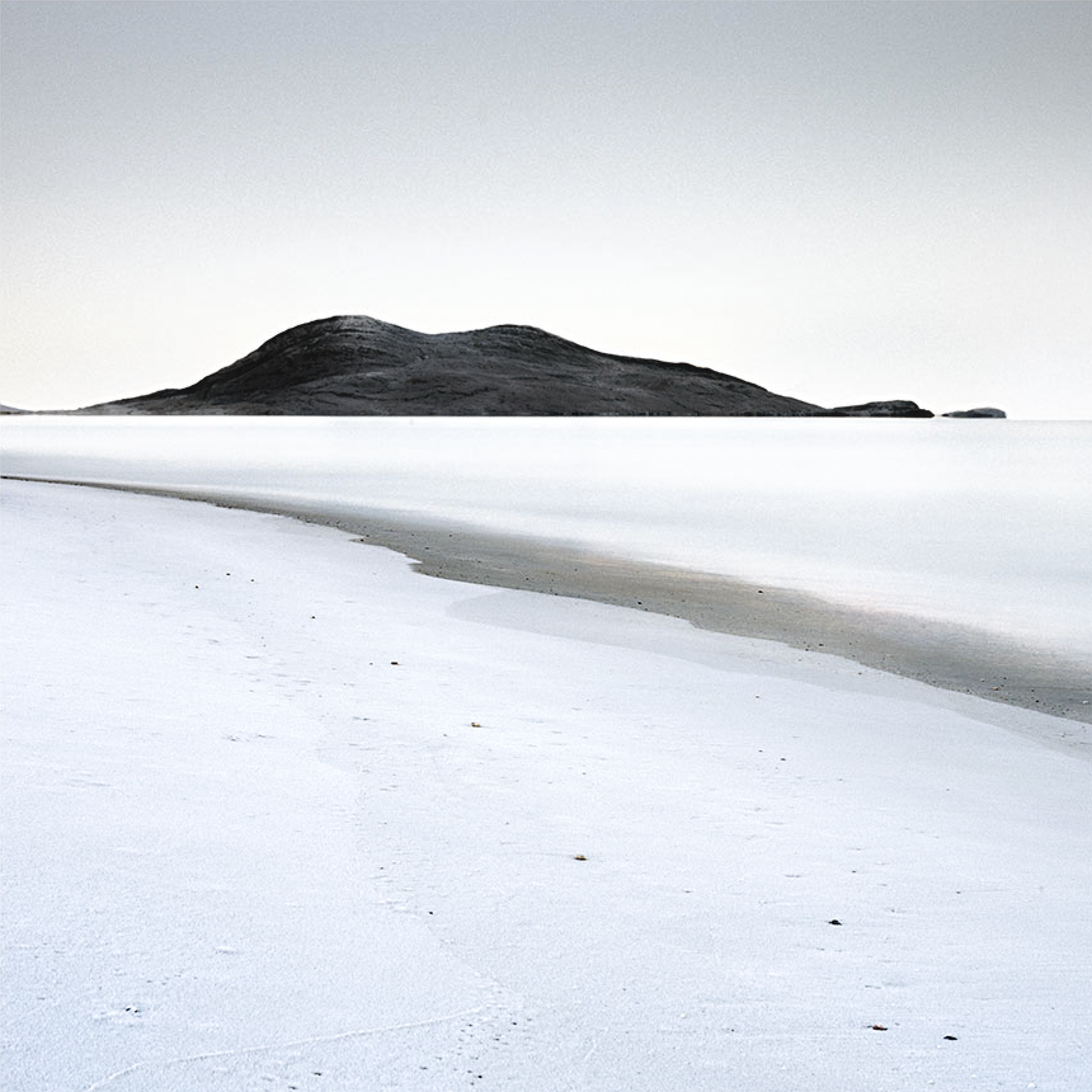 Winter Solitude, minimalist coastal landscape on the Isle of Harris